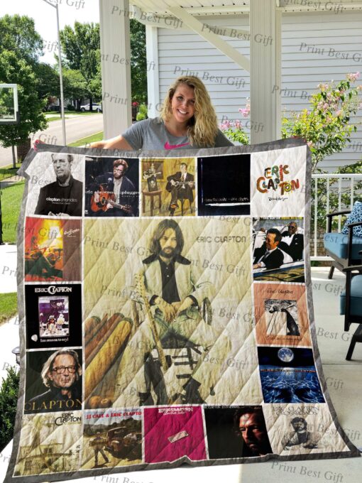 Buy Eric Clapton Albums Cover Poster Quilt Blanket & Quilt Bedding Set