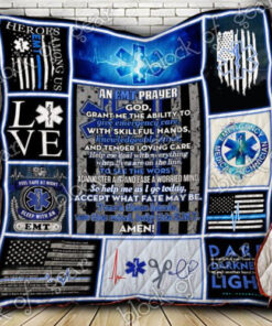 Buy Emt Prayer Grant Me The Ability To Give Emergency Care Quilt Blanket & Quilt Bedding Set Great Customized Gifts For Birthday Christmas Thanksgiving Perfect Gifts For Emergency Medical Techincian