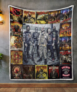 Buy Five Finger Death Punch 1 Album Covers Quilt Blanket & Quilt Bedding Set