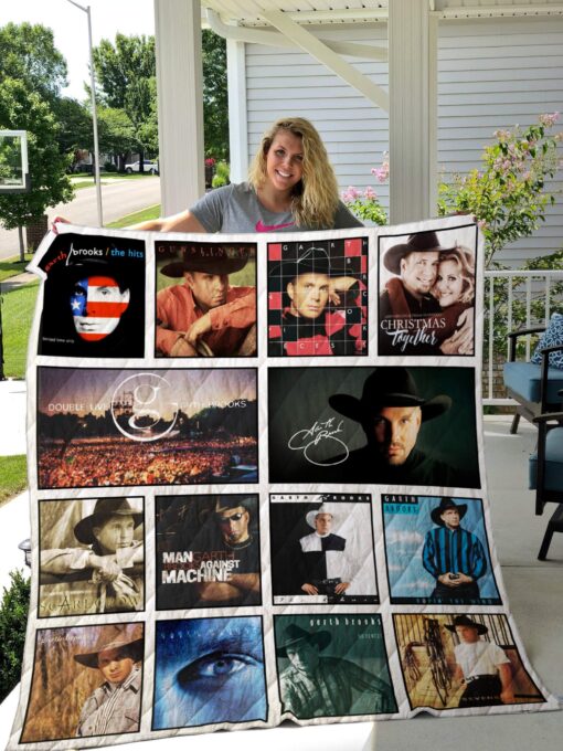 Buy Garth Brooks Albums Quilt Blanket & Quilt Bedding Set 02