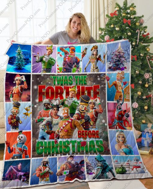 Buy Fortnite Christmas Quilt Blanket & Quilt Bedding Set - Meteew