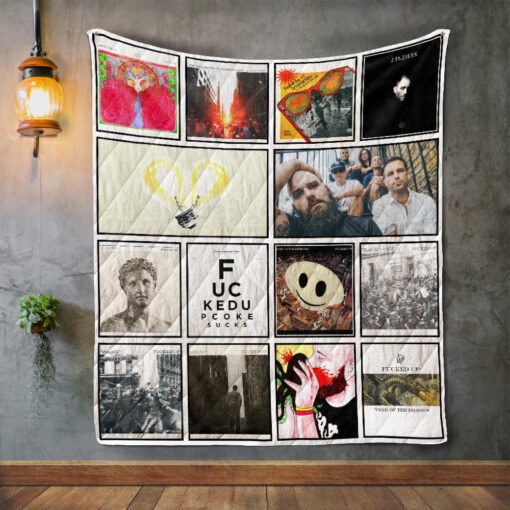 Buy Fucked Up Album Covers Quilt Blanket & Quilt Bedding Set