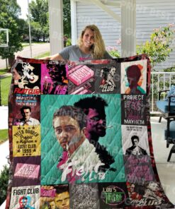 Buy Fight Club Poster Quilt Blanket & Quilt Bedding Set