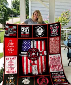 Buy Firefighter Keep Calm And Gear Up Quilt Blanket & Quilt Bedding Set Great Customized Blanket Gifts For Birthday Christmas Thanksgiving