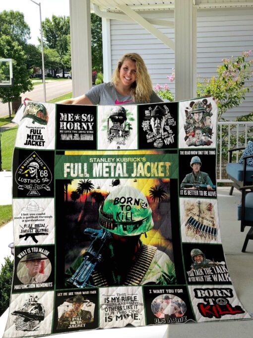 Buy Full Metal Jacket T-Shirt Quilt Blanket & Quilt Bedding Set