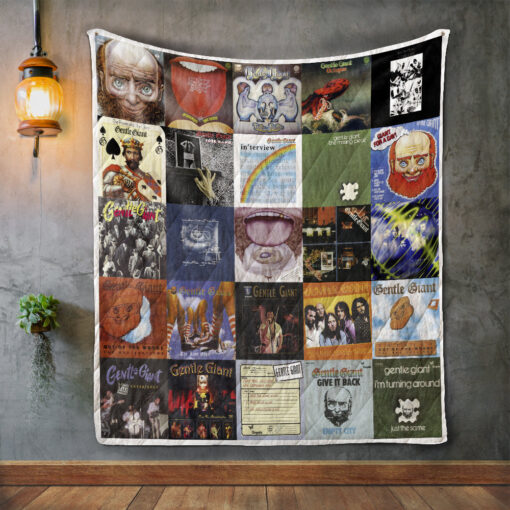 Buy Gentle Giant Album Covers Quilt Blanket & Quilt Bedding Set