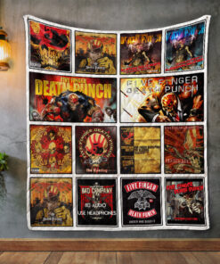 Buy Five Finger Death Punch Album Covers Quilt Blanket & Quilt Bedding Set