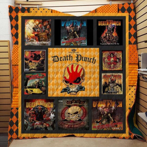 Buy Five Finger Death Punch Album Collections Quilt Blanket & Quilt Bedding Set