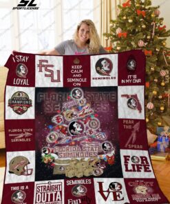 Buy Florida State Seminoles Christmas Tree Quilt Blanket & Quilt Bedding Set