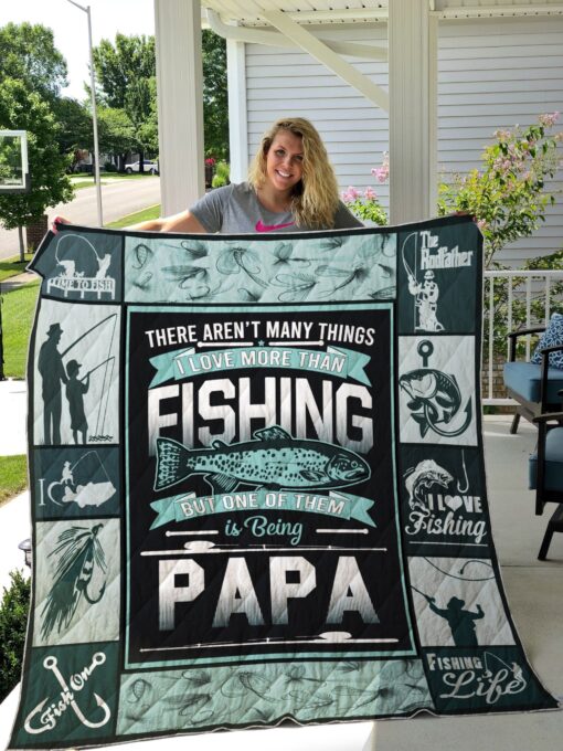 Buy Fishing Papa Quilt Blanket & Quilt Bedding Set