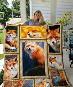 Buy Fox Picture Art Quilt Blanket & Quilt Bedding Set Great Customized Blanket Gifts For Birthday Christmas Thanksgiving