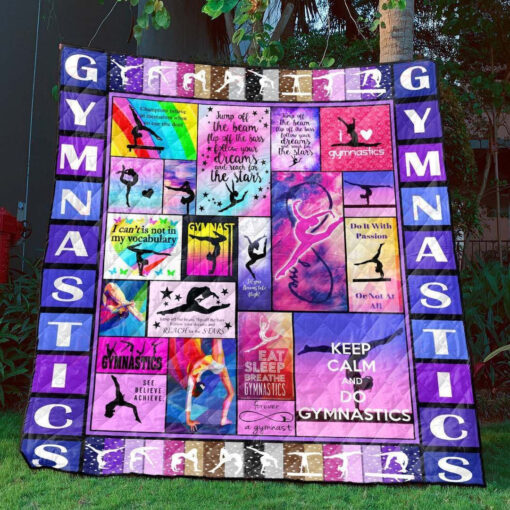 Buy Forever A Gymnast Keep Calm And Do Gymnastic Quilt Blanket & Quilt Bedding Set Great Customized Blanket Gifts For Birthday Christmas Thanksgiving