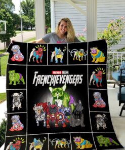 Buy French Bulldog Avengers Quilt Blanket & Quilt Bedding Set Great Customized Blanket Gifts For Birthday Christmas Thanksgiving