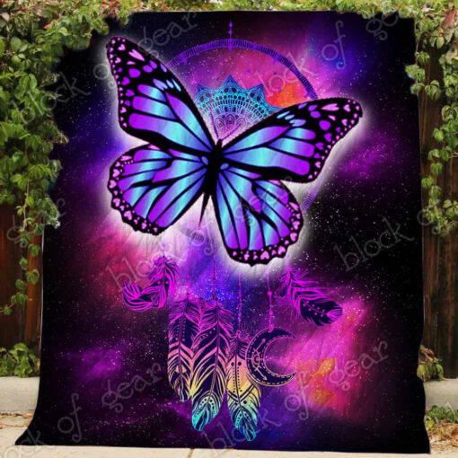 Buy Galaxy Butterfly Dreamcatcher Quilt Blanket & Quilt Bedding Set Great Customized Blanket Gifts For Birthday Christmas Thanksgiving