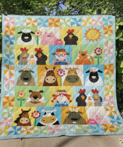 Buy Farm Animal Quilt Blanket & Quilt Bedding Set Great Customized Blanket Gifts For Birthday Christmas Thanksgiving