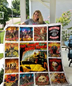 Buy Five Finger Death Punch Albums Quilt Blanket & Quilt Bedding Set Ver13