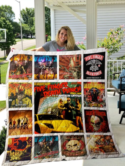 Buy Five Finger Death Punch Albums Quilt Blanket & Quilt Bedding Set Ver13