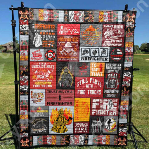 Buy Firefighter I Make Fire Disappear Quilt Blanket & Quilt Bedding Set Great Customized Gifts For Birthday Christmas Thanksgiving Perfect Gifts For Firefighter