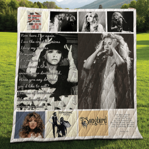 Buy Fleetwood Mac Song Lyrics Quilt Blanket & Quilt Bedding Set 03