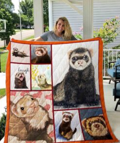 Buy Ferret Quilt Blanket & Quilt Bedding Set Great Customized Gifts For Birthday Christmas Thanksgiving Perfect Gifts For Ferret Lover