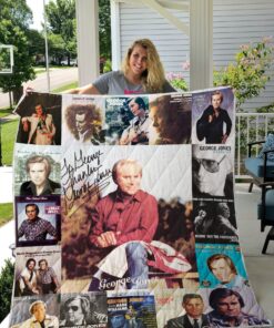 Buy George Jones Quilt Blanket & Quilt Bedding Set For Fans Ver 17