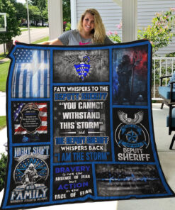 Buy Feel Safe At Night Sleep With A Deputy Sheriff Quilt Blanket & Quilt Bedding Set Great Customized Blanket Gifts For Birthday Christmas Thanksgiving