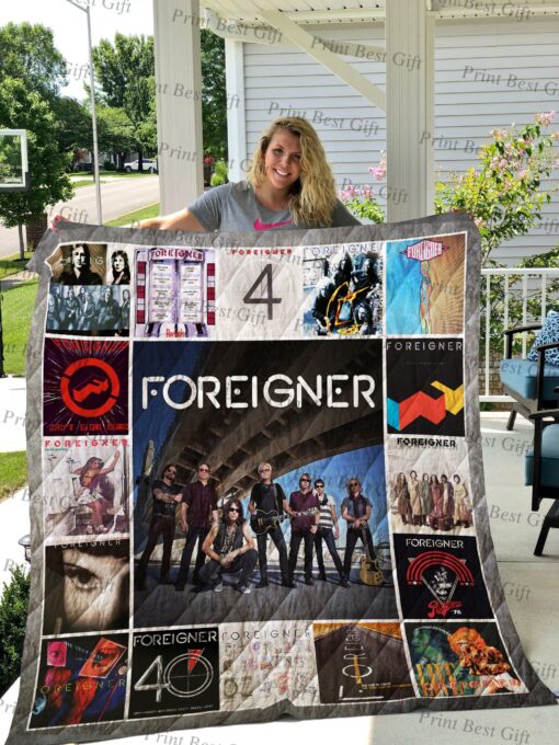 Buy Foreigner Albums Cover Poster Quilt Blanket & Quilt Bedding Set