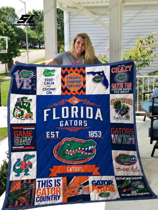 Buy Florida Gators Quilt Blanket & Quilt Bedding Set 02