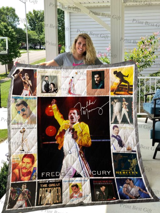 Buy Freddie Mercury Albums Cover Poster Quilt Blanket & Quilt Bedding Set Ver 2