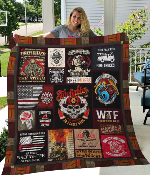 Buy Firefighter Theme I Still Play With Fire Truck Quilt Blanket & Quilt Bedding Set Great Customized Blanket Gifts For Birthday Christmas Thanksgiving