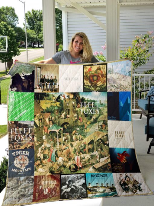 Buy Fleet Foxes Albums Quilt Blanket & Quilt Bedding Set For Fans Ver 17