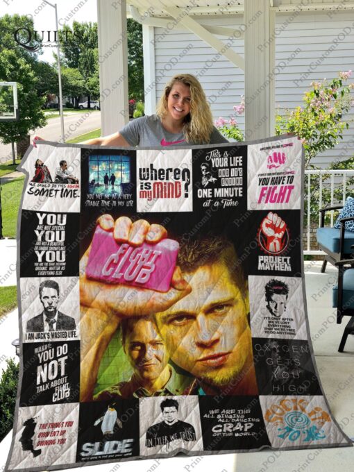 Buy Fight Club T-Shirt Quilt Blanket & Quilt Bedding Set Ver17