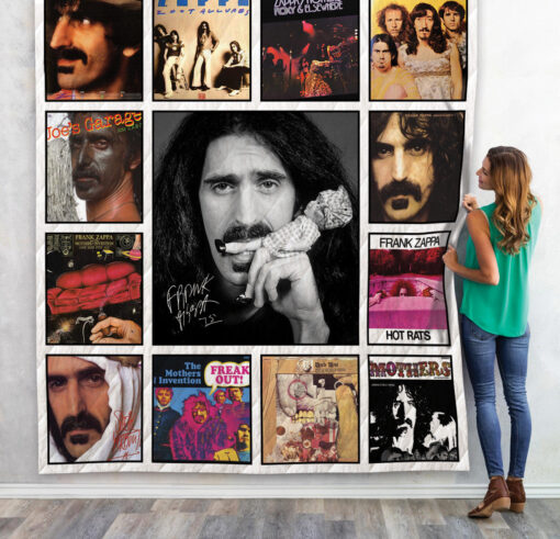 Buy Frank Zappa Quilt Blanket & Quilt Bedding Set For Fans 01