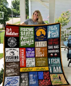 Buy Fishing All I Care About Is Fishing Quilt Blanket & Quilt Bedding Set Great Customized Gifts For Birthday Christmas Thanksgiving Perfect Gifts For Fishing Lover