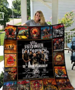 Buy Five Finger Death Punch Annivesary Quilt Blanket & Quilt Bedding Set 01