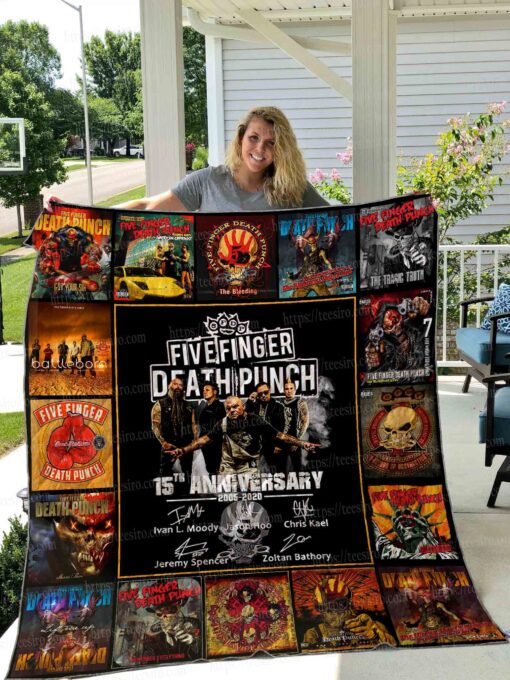 Buy Five Finger Death Punch Annivesary Quilt Blanket & Quilt Bedding Set 01