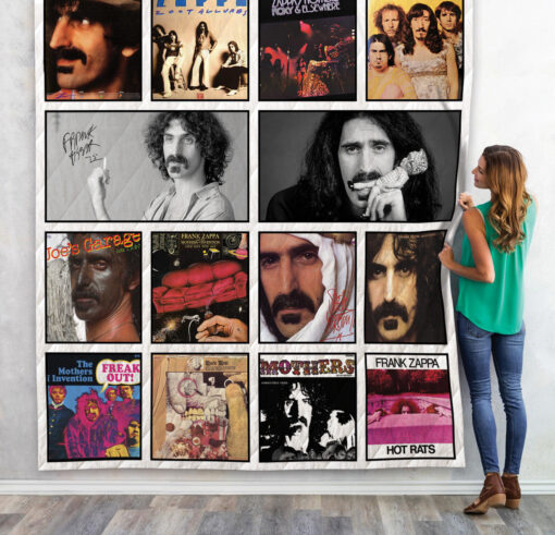 Buy Frank Zappa Quilt Blanket & Quilt Bedding Set For Fans 02