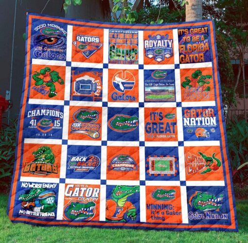 Buy Florida Gators Quilt Blanket & Quilt Bedding Set - Meteew