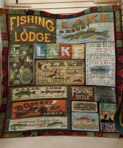 Buy Fishing Lodge Quilt Blanket & Quilt Bedding Set Great Customized Gifts For Birthday Christmas Thanksgiving Perfect Gifts For Fishing Lover