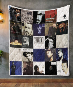 Buy George Michael Album Covers Quilt Blanket & Quilt Bedding Set