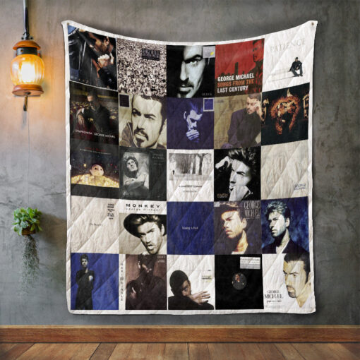 Buy George Michael Album Covers Quilt Blanket & Quilt Bedding Set