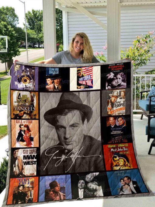 Buy Gary Cooper Quilt Blanket & Quilt Bedding Set 01