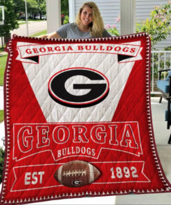 Buy Georgia Bulldogs Quilt Blanket & Quilt Bedding Set Great Customized Blanket Gifts For Birthday Christmas Thanksgiving