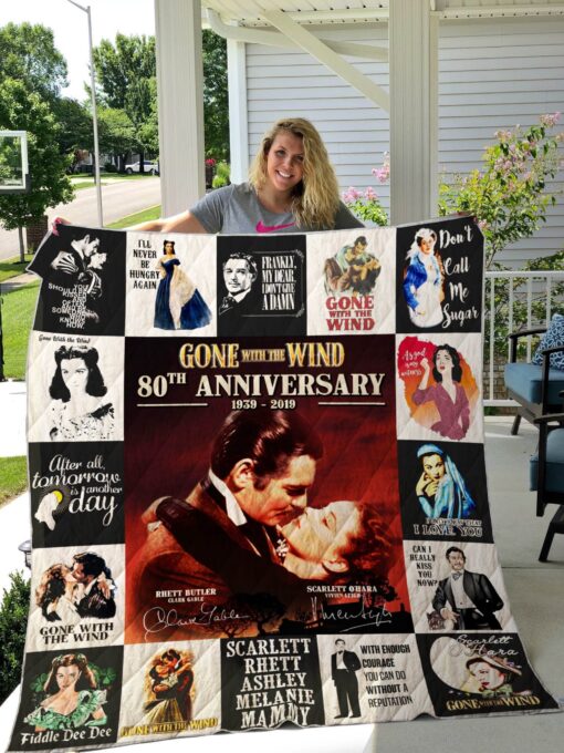 Buy Gone With The Wind 80Th Anniversary Quilt Blanket & Quilt Bedding Set For Fans Ver 17