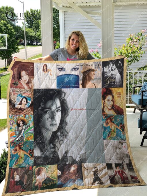 Buy Gloria Estefan Albums Quilt Blanket & Quilt Bedding Set For Fans Ver 17