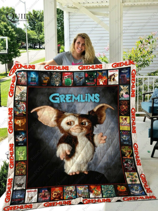 Buy Gizmo All Season Plus Size Quilt Blanket & Quilt Bedding Set Gift For Fans Loves Gremlins