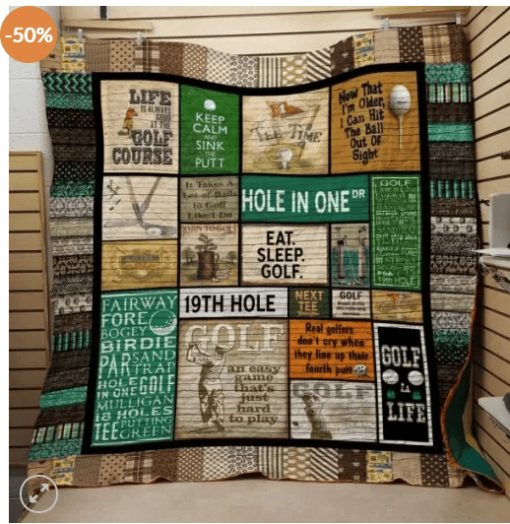 Buy Golf Keep Calm And Sink The Putt Quilt Blanket & Quilt Bedding Set Great Customized Gifts For Birthday Christmas Thanksgiving Perfect Gifts For Golf Lover