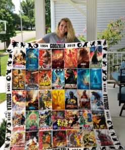 Buy Godzilla 65 Years Poster Cover Quilt Blanket & Quilt Bedding Set