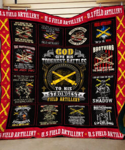 Buy God Give His Toughest Battles To His Strongest Field Artillery Quilt Blanket & Quilt Bedding Set Great Customized Blanket Gifts For Birthday Christmas Thanksgiving