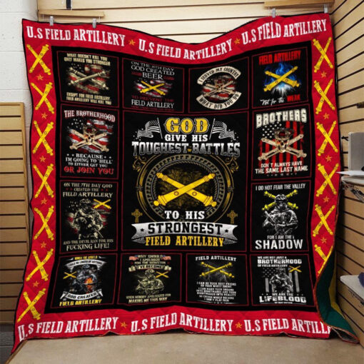 Buy God Give His Toughest Battles To His Strongest Field Artillery Quilt Blanket & Quilt Bedding Set Great Customized Blanket Gifts For Birthday Christmas Thanksgiving